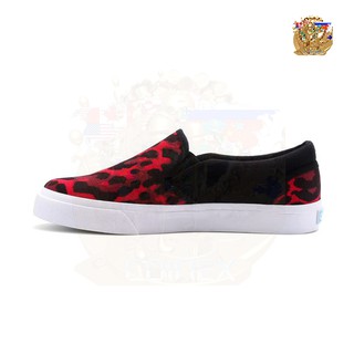 Giày lười Slip-on Nữ QuickFree đen đỏ - W150301-005