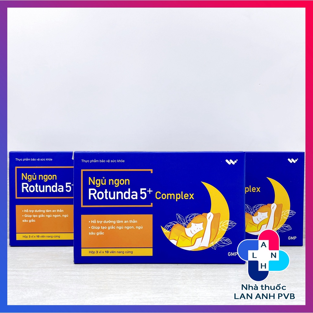 Viên NGỦ NGON ROTUNDA 5+ COMPLEX - Giúp tạo giấc ngủ ngon, ngủ sâu giấc.