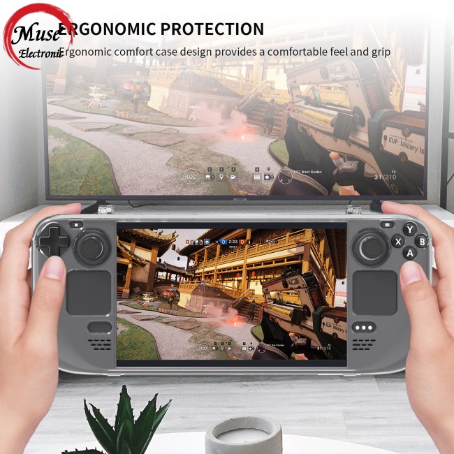 Vỏ Bảo Vệ Trong Suốt Bằng Pc Cứng Cho Máy Chơi Game Hơi Nước Steamdeck