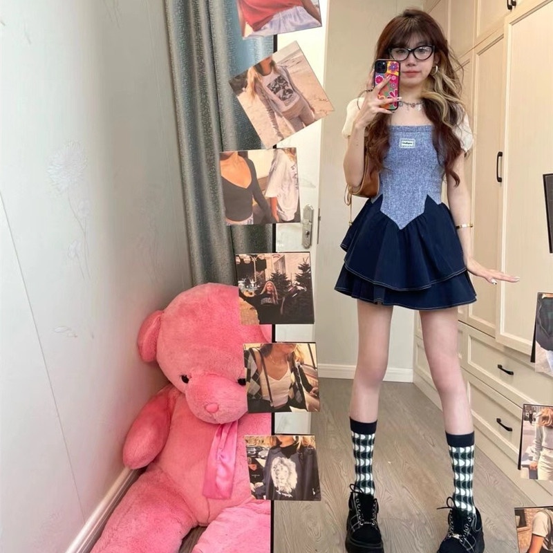 Đầm Tay Ngắn Cổ Vuông Thiết Kế Hợp Thời Trang Cho Nữ