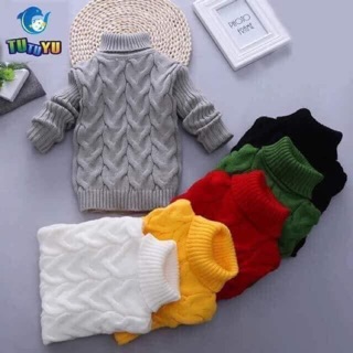 Áo len vặn thừng cho bé