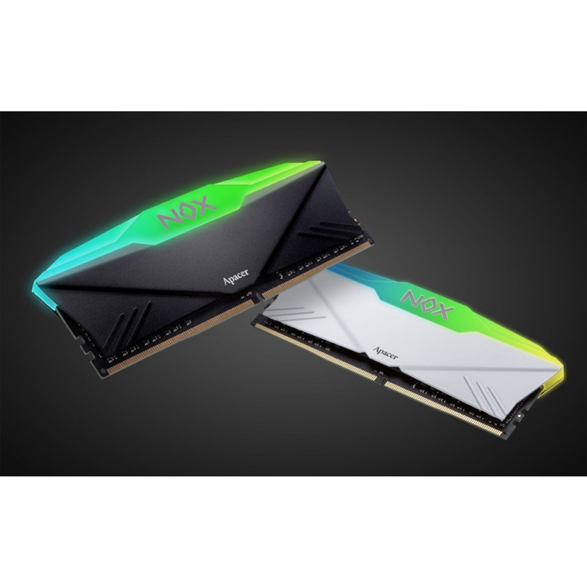 RAM máy tính APACER DDR4 8G 3200 OC NOX RGB AURA 2  Black and Whte DDR4 3200MHz - Hàng chính hãng