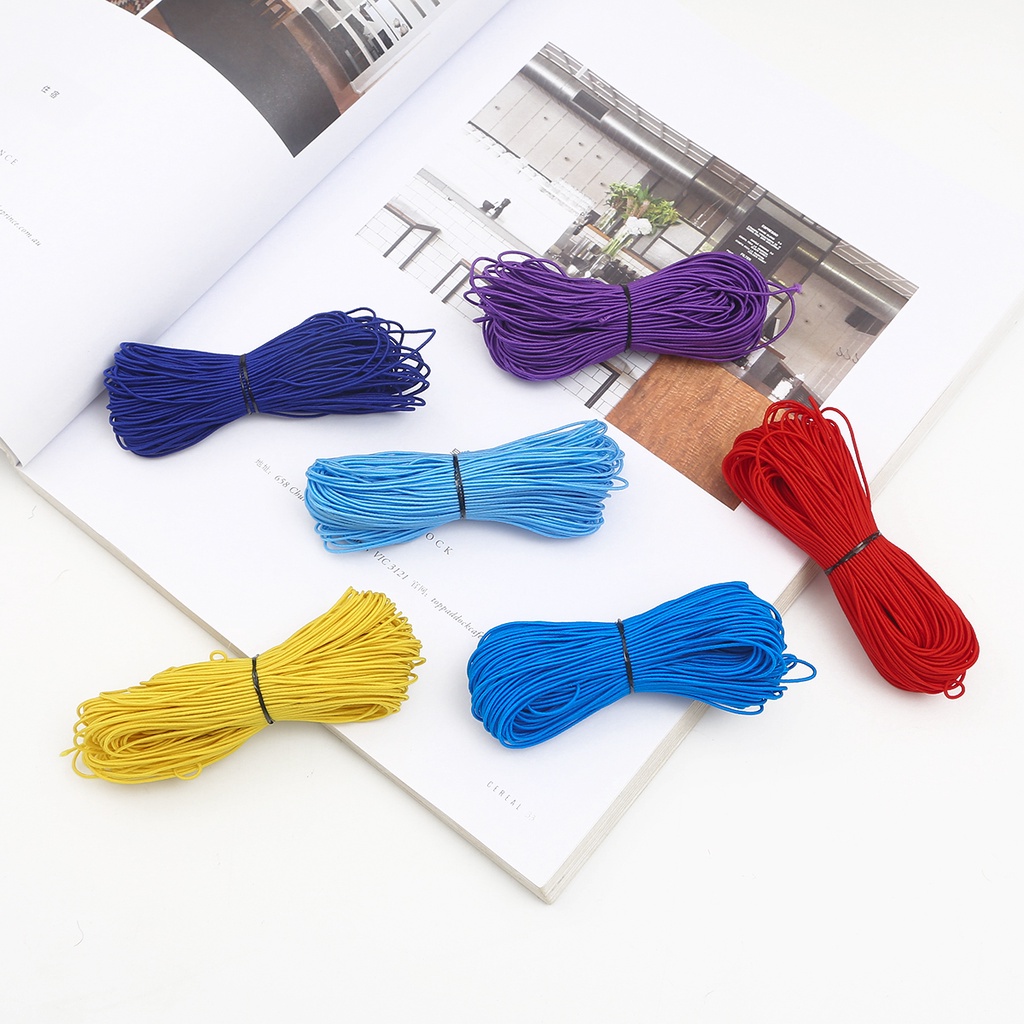 Cuộn dây xỏ trang sức nhiều màu dài 25m 1mm tự làm thủ công