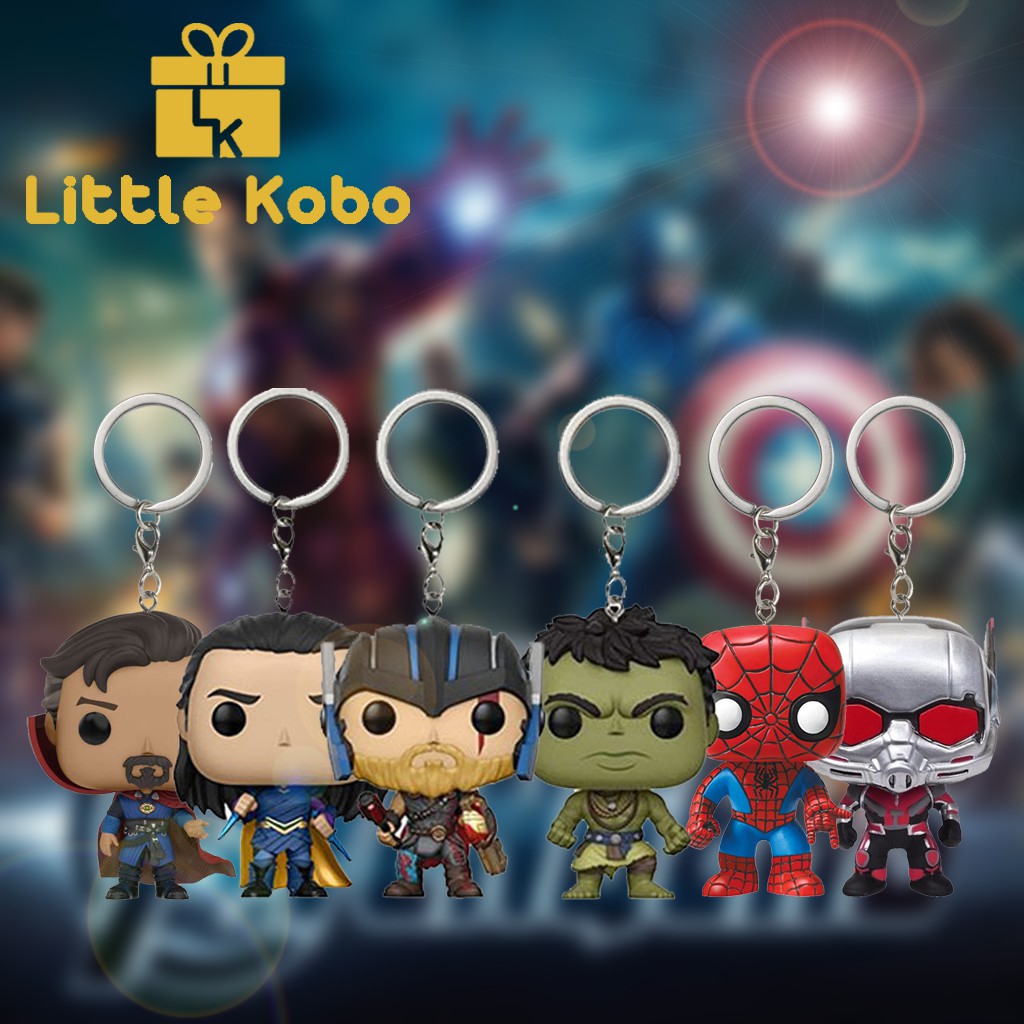 Móc Khóa Nhân Vật Avenger Móc Khóa Marvel Iron Man Spider Man Super Man