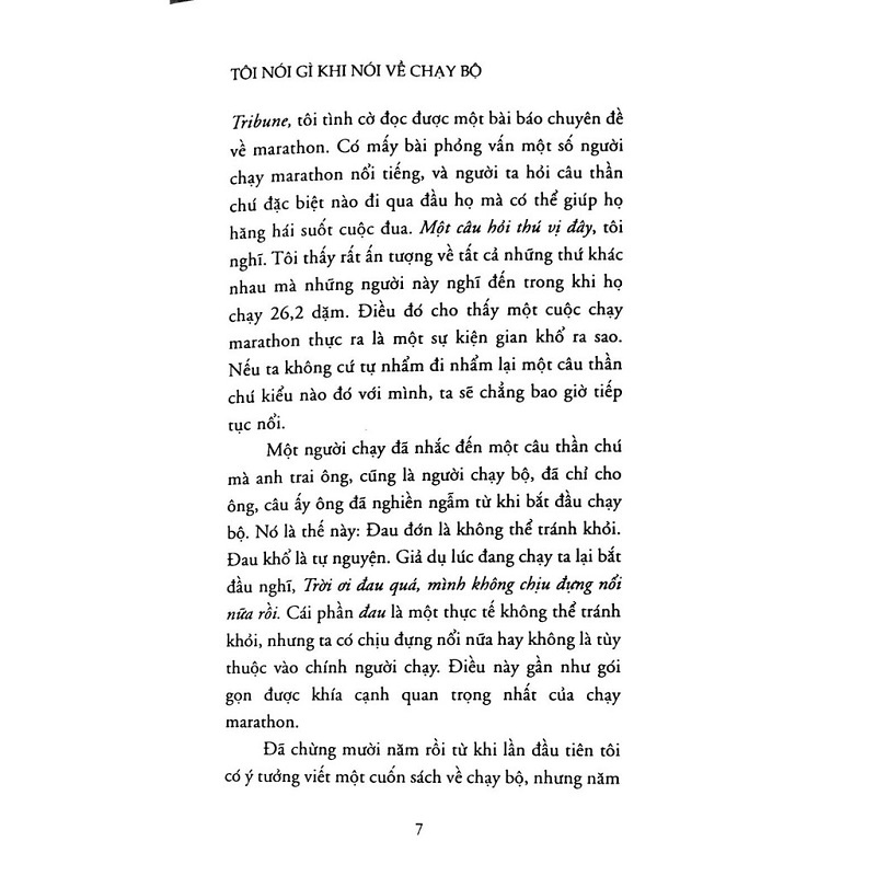 Sách - Tôi nói gì khi nói về chạy bộ
