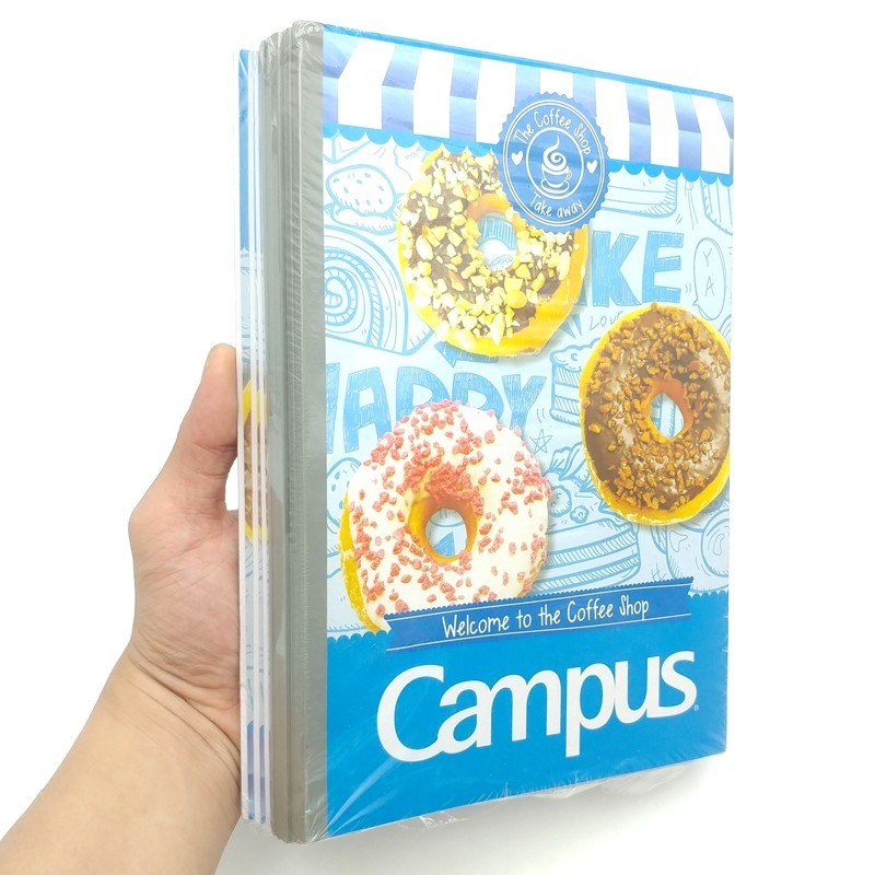 [Mã LIFEBOOK2 giảm 10% đơn 0Đ] Vở Campus B5 Kẻ Ngang Có Chấm 80tr ĐL 58-65 Coffee Shop NBBCR80