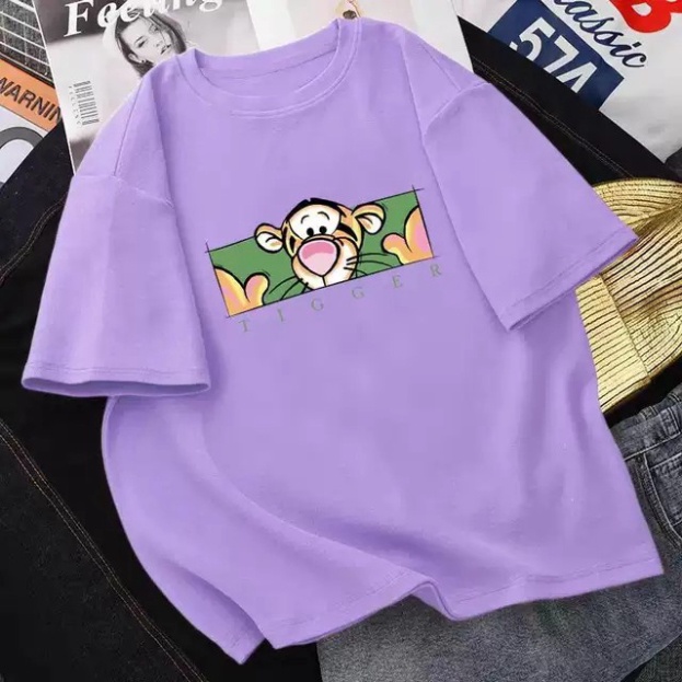 [Mã SRBACK010912 hoàn 20K xu đơn 50K] Áo form rộng Aqua2ma áo unisex Tigger Cotton rẻ đẹp freesize 40-70kg | BigBuy360 - bigbuy360.vn