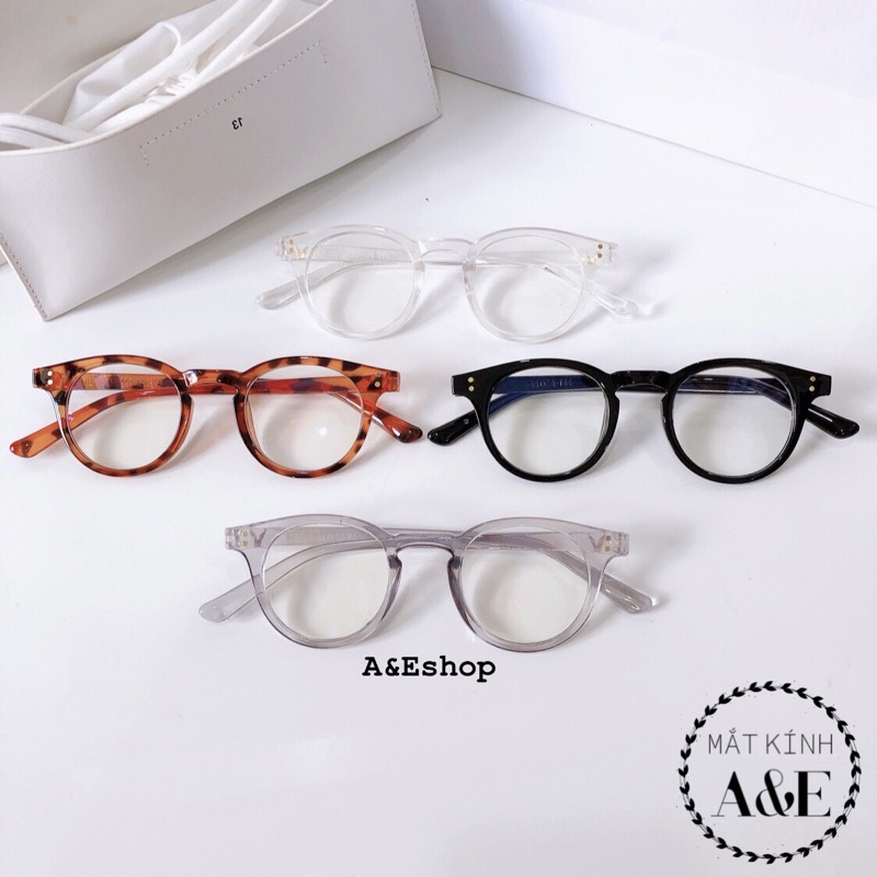 GỌNG KÍNH CẬN CHỮ V MILAN THỜI TRANG HÀN QUỐC - MẮT KÍNH GIẢ CẬN TRÒNG 0 ĐỘ