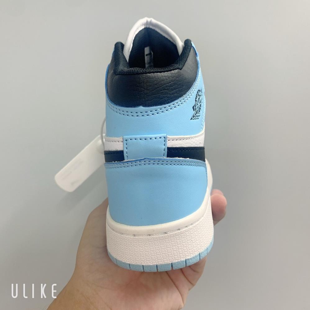 Giày thể thao jordan 1 cổ cao màu xanh nhạt