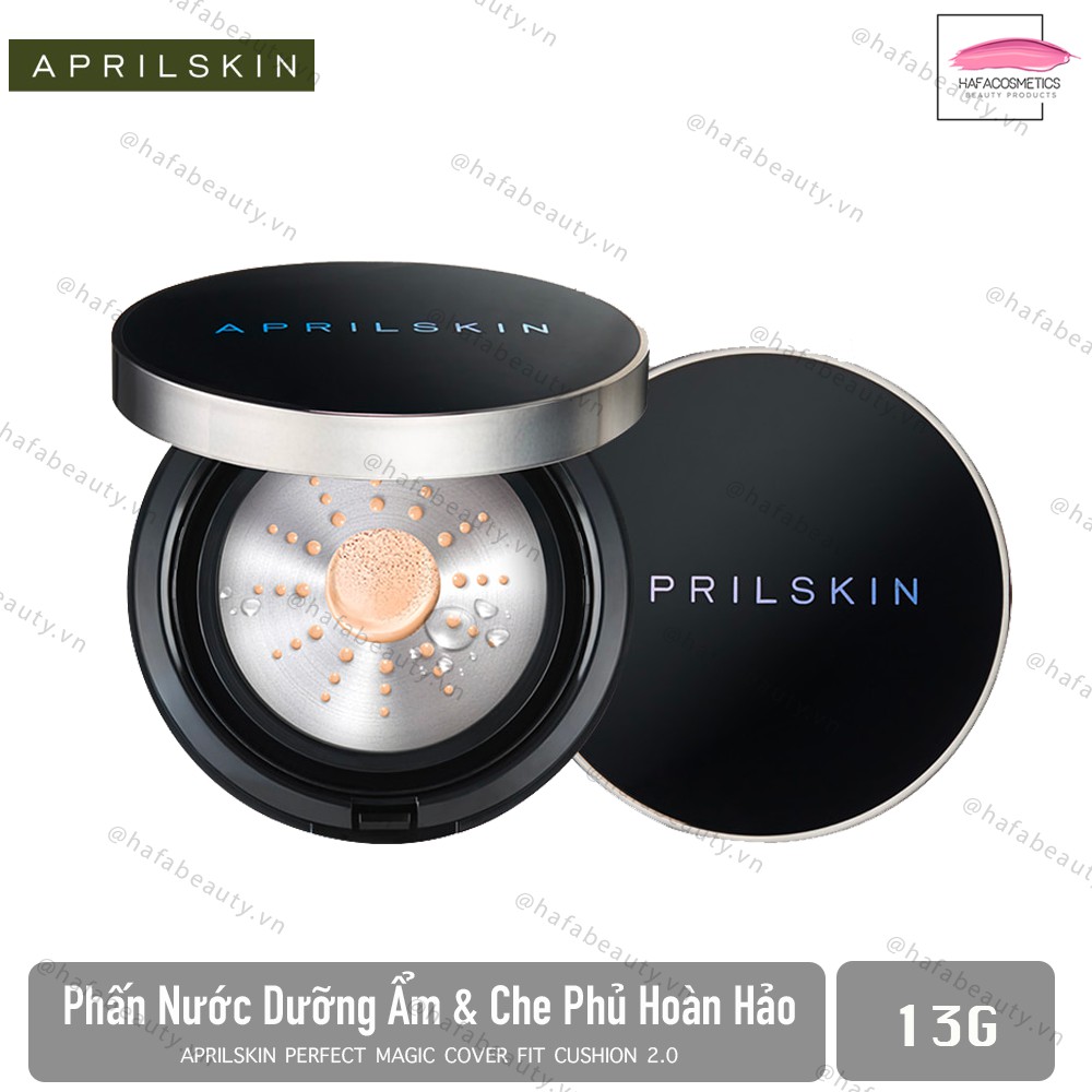 Phấn nước dưỡng ẩm và che phủ hoàn hảo Aprilskin Perfect Magic Cover Fit Cushion 2.0 SPF50+/PA+++ 13g