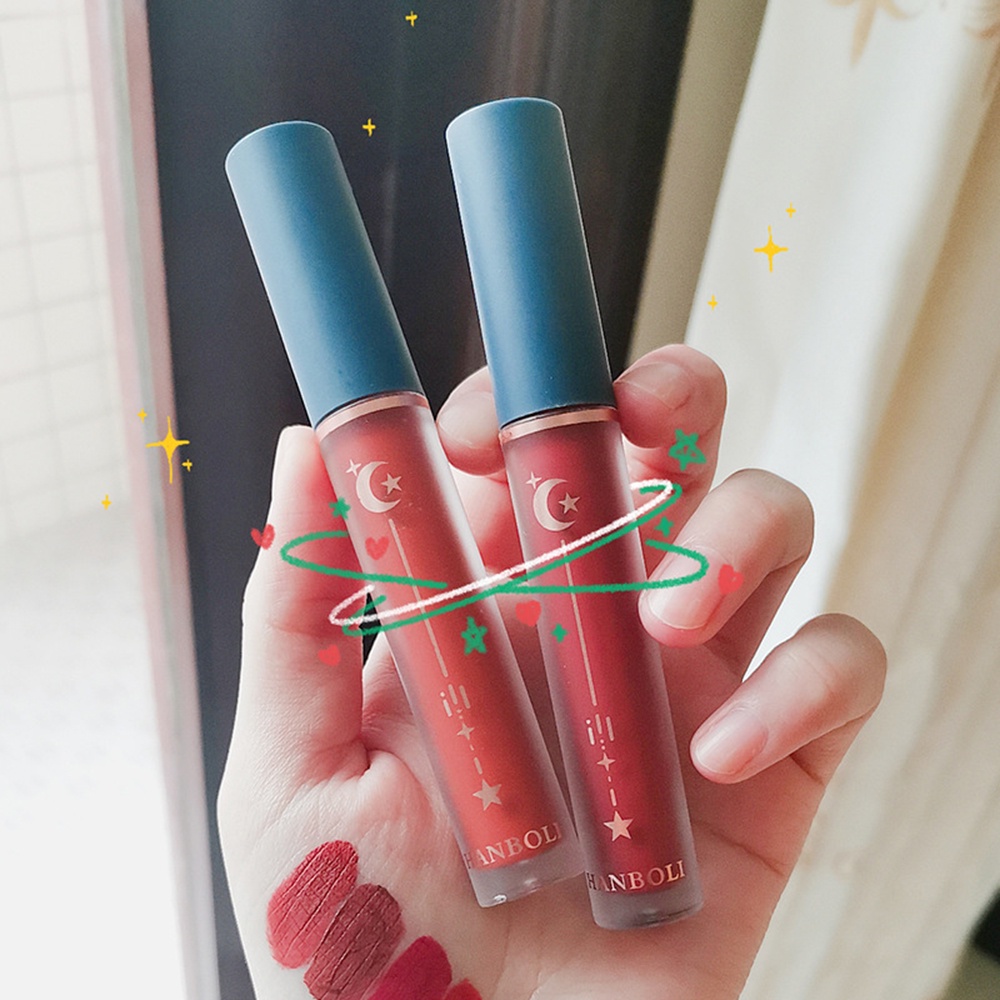 [Hàng mới về] Son kem lì phân cực mịn như nhung chống nước lâu trôi không dính cốc thời trang cổ điển dành cho bạn nữ