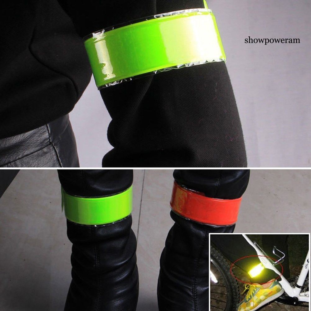 SP Cycling Bicycle Bike Sports Night Reflective Safety Wrist Band Leg Strap Belt