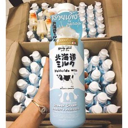 Sữa tắm trắng da Hokkaido Milk Whitening AHA Shower Cream