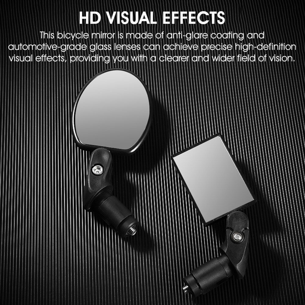 Gương Chiếu Hậu Phản Quang Xoay 360 Độ Gắn Tay Lái Xe Đạp Leo Núi