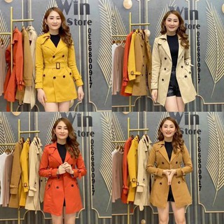 áo măng tô dáng lỡ