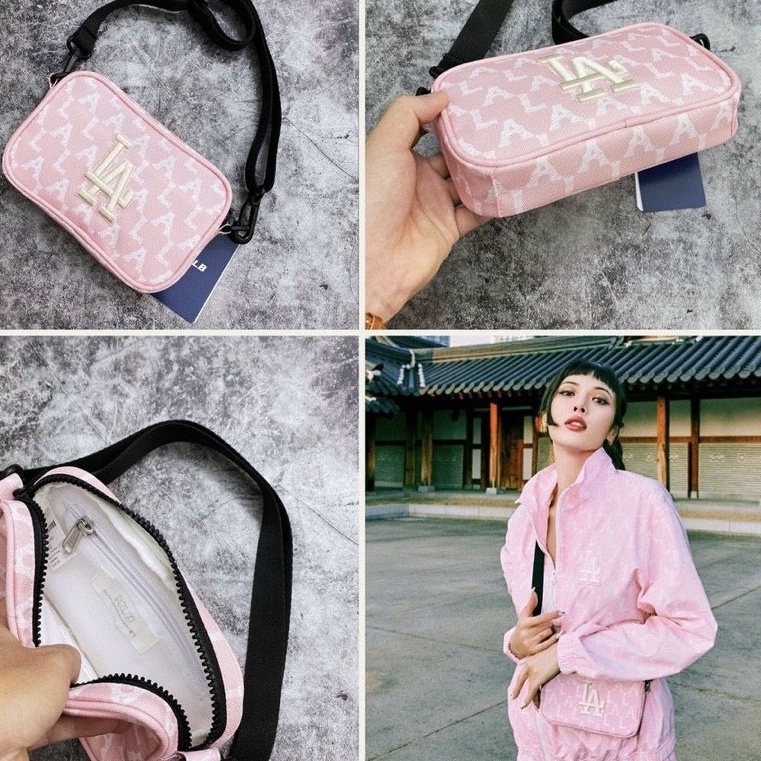 Túi xách đeo chéo nam nữ M.L.B 2 chi tiết