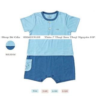 Bộ body cộc petit xanh lơ nhạt Nous
