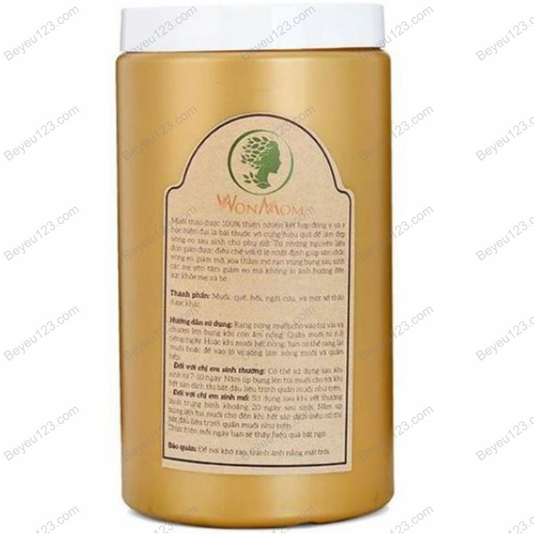 1kg Muối thảo dược quấn bụng giảm eo Wonmom - giúp săn bụng giảm mỡ sau sinh (Việt Nam)