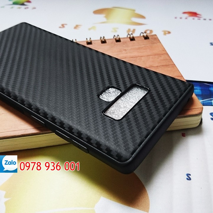 Ốp lưng Samsung Galaxy Note 9 silicon vân carbon