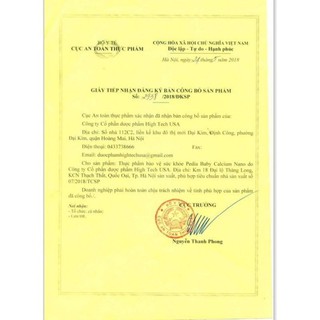 Pediababy Calcium Nano bổ sung canxi giúp phát triển chiều cao, tăng sức đề kháng cho bé - Hộp 20 ống