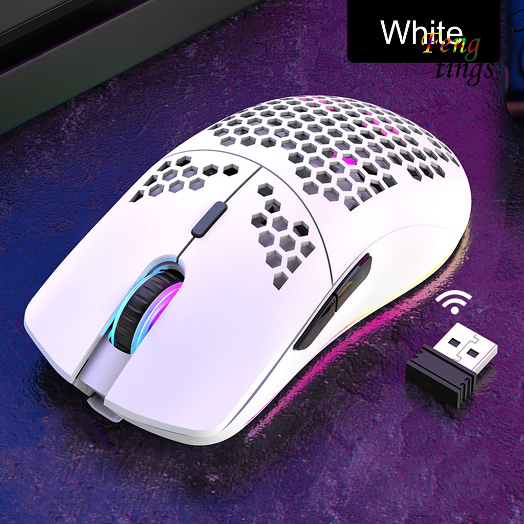 Chuột không dây XYH80 2.4G thiết kế 7 nút bấm họa tiết tổ ong