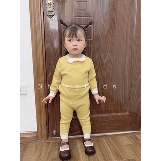 Bộ len nơ cho bé