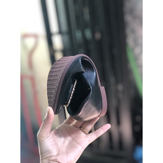 Giày búp bê nữ hoa đá da mềm êm chân