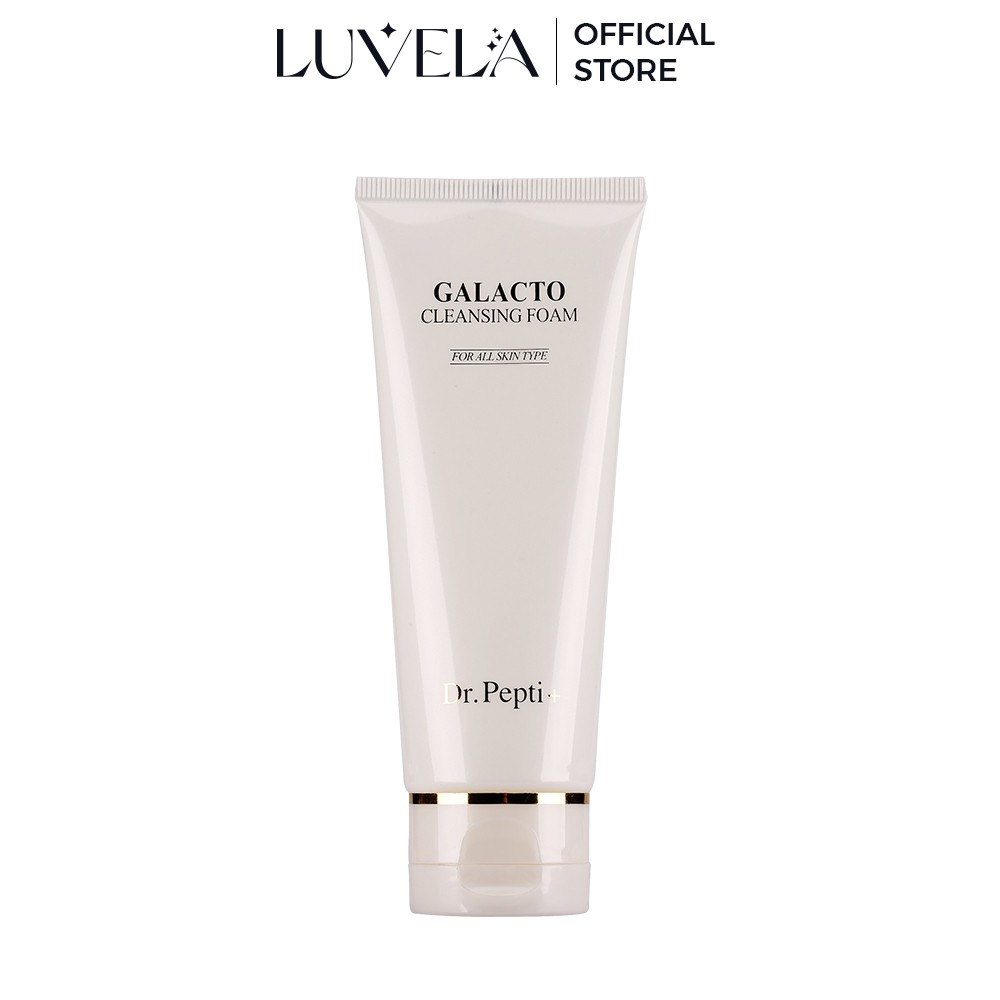 Sửa rửa mặt tạo bọt dịu nhẹ giảm mụn cho da mụn Dr.Pepti Galacto Cleansing Foam LUVELA RM03