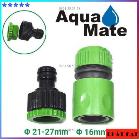 [CHÍNH HÃNG] Bộ 2 Khớp Nối ống nước máy xịt rửa Aqua Mate Taiwan (TĐSG)