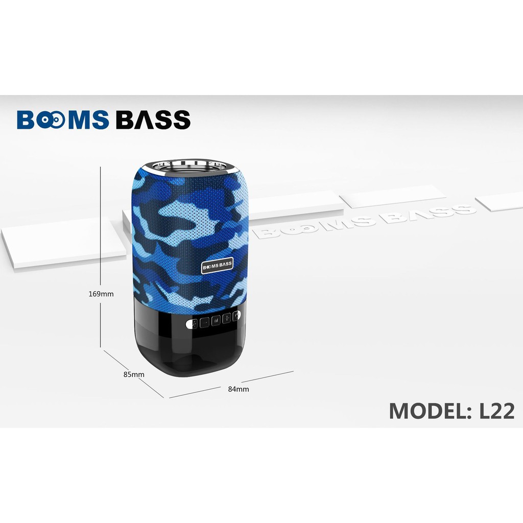Loa Bluetooth Boombass L22 loa mẫu mới âm thanh Bass siêu ấm - Hỗ trợ thẻ nhớ,Bluetooth,audio 3.5mm