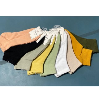 Tất vớ nữ cổ ngắn trơn nhiều màu cực hottrend A.G.MARY
