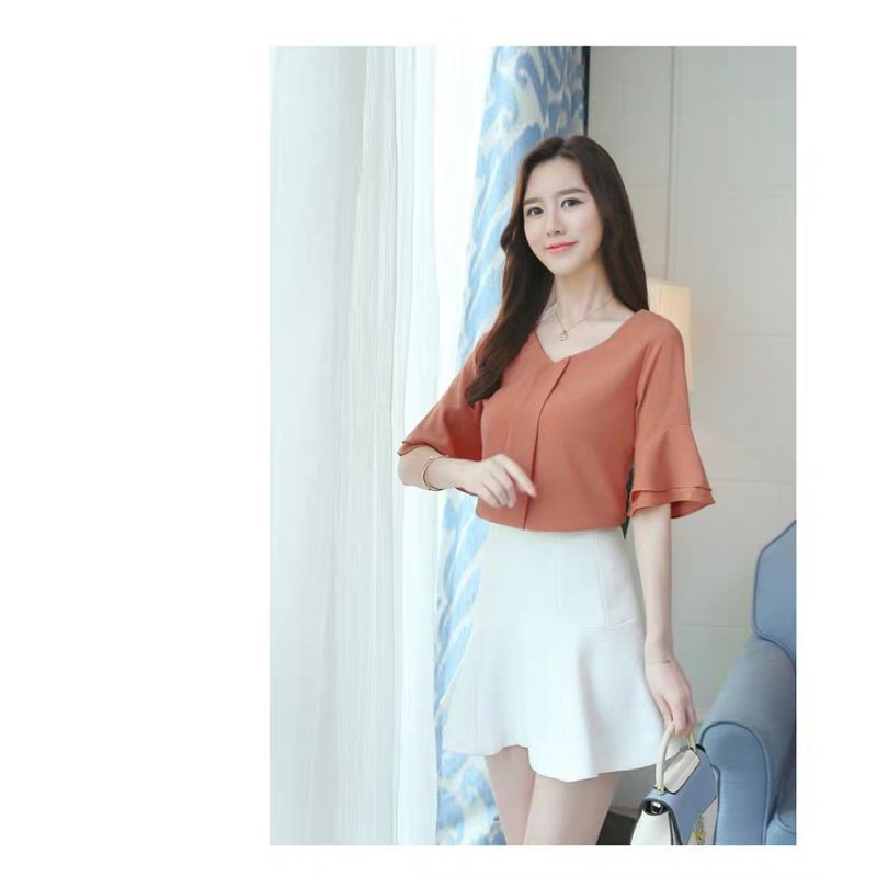 Áo voan tay lỡ công sở duyên dáng