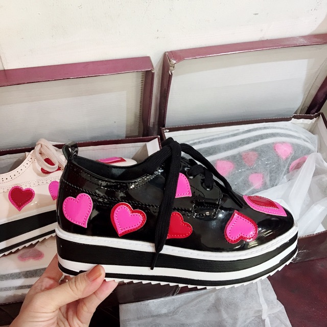 Giày moka tim hồng  cao cấp🔥full box , túi giấy🔥 video ảnh thật | BigBuy360 - bigbuy360.vn