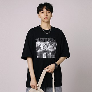 Áo Thun Unisex ASPEANG Trắng Đen