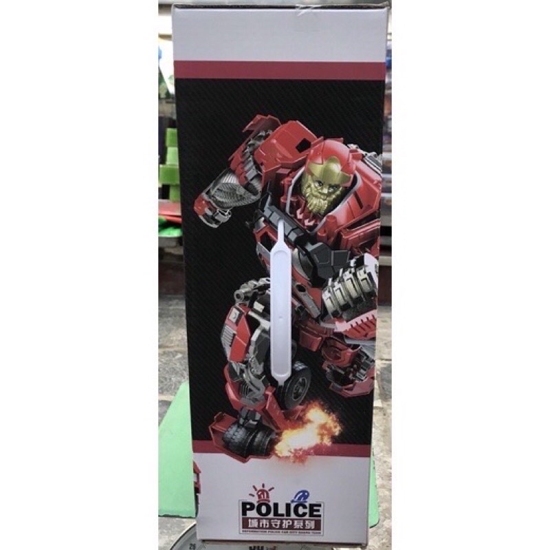 Đồ Chơi Lắp Ráp Robot Transformer Biến Hình Ô Tô Cứu Hoả