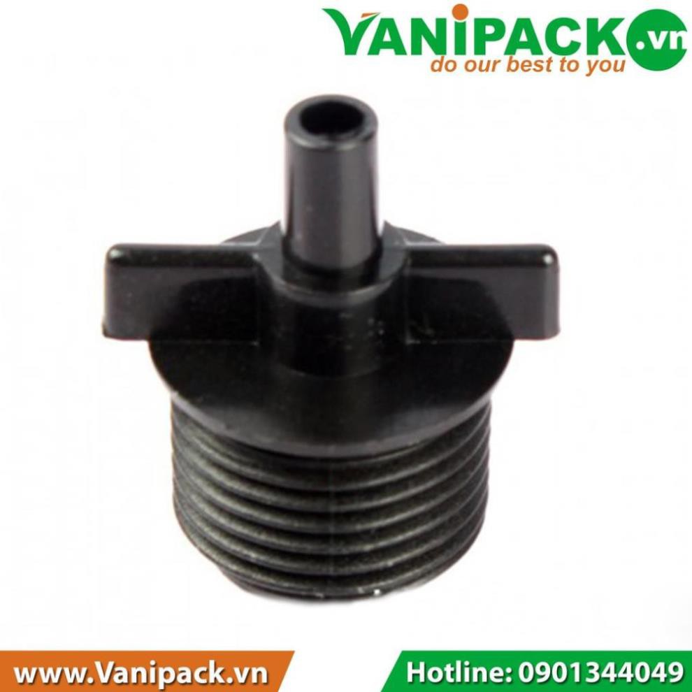 Bịch 10 cái Nối thẳng 1 đầu 6 ly trơn ren ngoài 21mm TAT-048