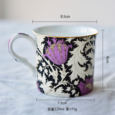 Myat HOME Châu Âu xương sứ Mark cup anh Phnom Penh Red Tea cup cao cấp Vintage tách cà phê màu xanh hoa cổ điển mạ vàng