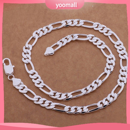 Vòng cổ Mạ Bạc Kiểu Dáng Đơn Giản Sang Trọng Cho Nam Và Nữ