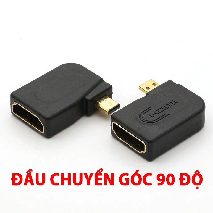 [Mã ELHACE giảm 4% đơn 300K] Đầu chuyển HDMI đầu âm sang Micro HDMI / Mini HDMI đầu dương