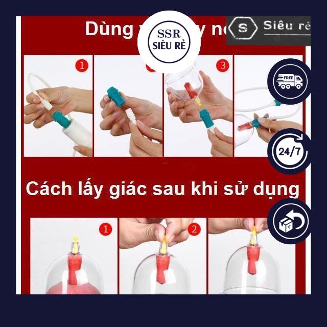 Bộ Dụng Cụ Giác Hơi Chân Không 12 Món Không Dùng Lửa An Toàn, Tiện Lợi (PD4455)