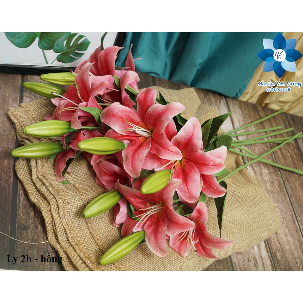 Hoa Giả ? Hoa Ly Cao Su Trang Trí Phòng