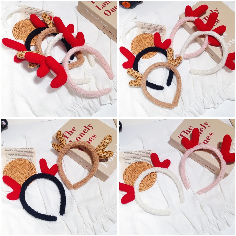 Băng Đô Cài Tóc Hình Sừng Hươu Dễ Thương Cho Nữ