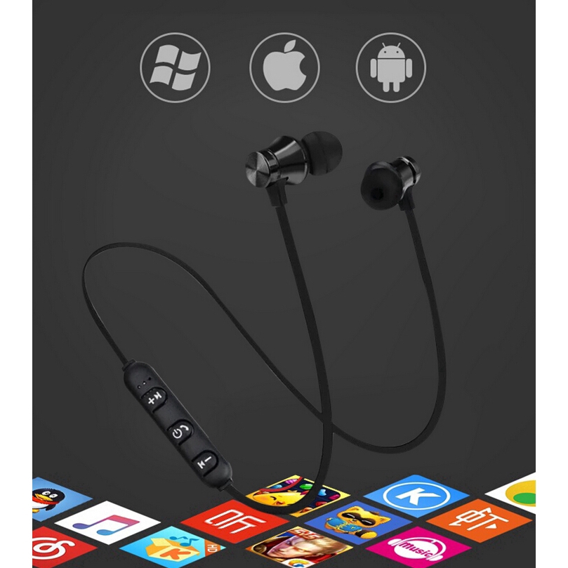 Tai nghe nhét tai nam châm có kết nối không dây bluetooth 4.2 và tích hợp micro tiện dụng | BigBuy360 - bigbuy360.vn