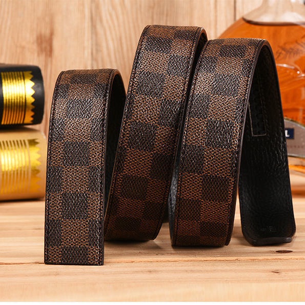 Thắt Lưng Da Bò 100% Không Khóa Tự Động Cho Nam  - 11