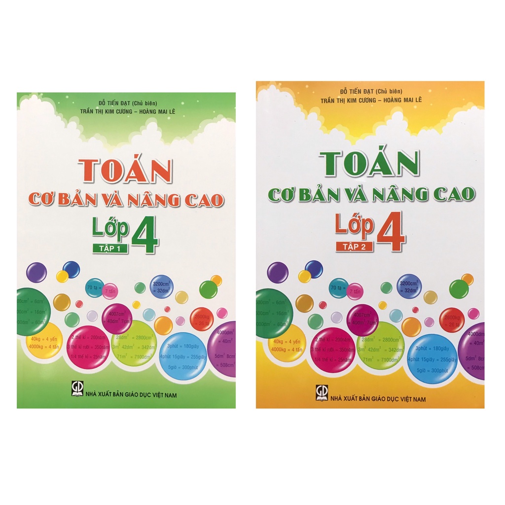 Sách - Combo Toán cơ bản và nâng cao lớp 4 tập 1 + tập 2