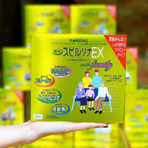 Tảo Vàng Spirulina EX Nhật Bản 2000 viên [Nhật Nội Địa]