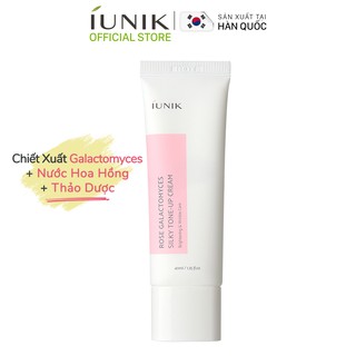 [Nhập mã LTNP50 giảm 10%] Kem dưỡng trắng nâng tông da IUNIK Rose Galactomyces Silky Tone Up Cream 40ml [HSD 04/07/2022]