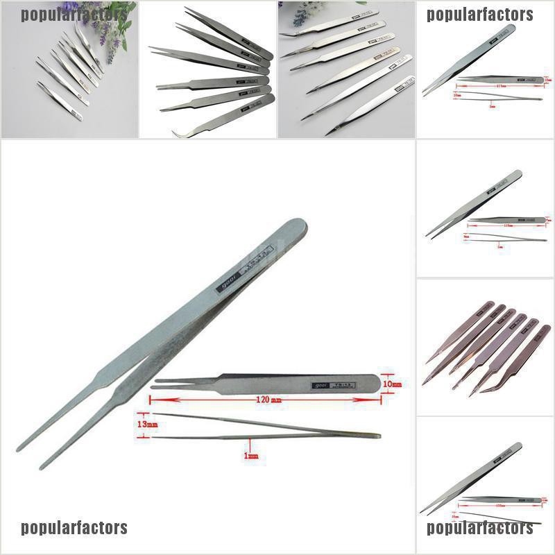 Set 6 nhíp làm đồ thủ công bằng thép không gỉ đặc biệt