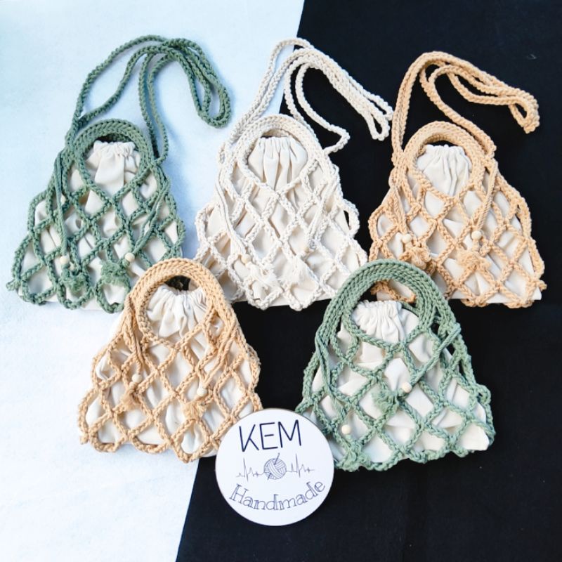 Summer Net bag/ Túi Lưới rút dây Korean