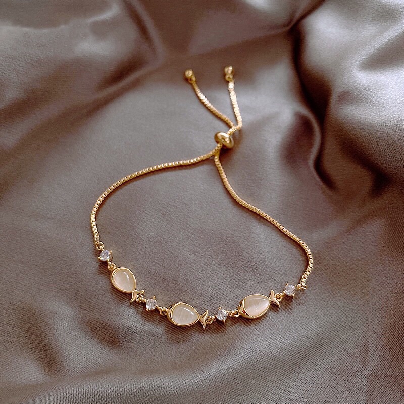 Vòng tay lắc tay cá nhỏ gold miênn.accessories